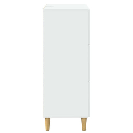 Lådans skåp Vit 66 x 34,5 x 90 cm Konstruerat trä
