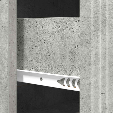 Lådans skåp Betonggrå 66 x 34,5 x 90 cm Konstruerat trä