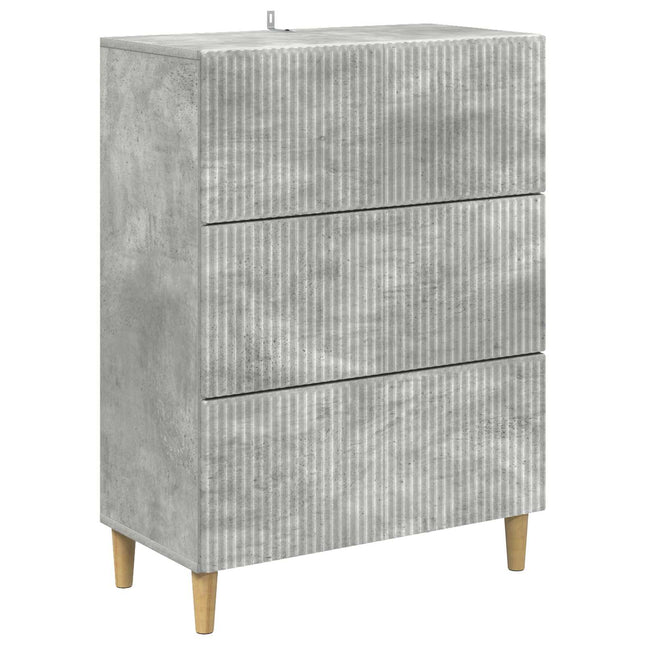 Lådans skåp 66 x 34,5 x 90 cm Konstruerat trä Betonggrå