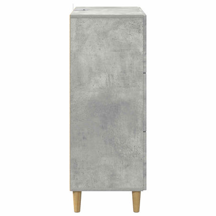Lådans skåp Betonggrå 66 x 34,5 x 90 cm Konstruerat trä