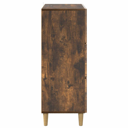 Lådans skåp Rökt ek 66 x 34,5 x 90 cm Konstruerat trä