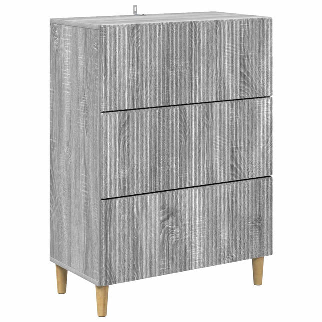 Lådans skåp 66 x 34,5 x 90 cm Konstruerat trä Grå sonoma-ek