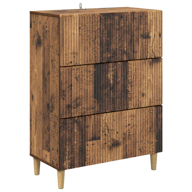 Lådans skåp 66 x 34,5 x 90 cm Konstruerat trä Gammalt trä