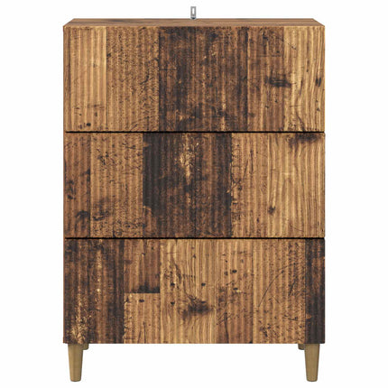 Lådans skåp Gammalt trä 66 x 34,5 x 90 cm Konstruerat trä