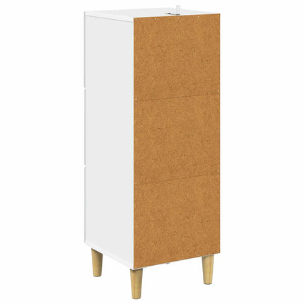 Lådans skåp Vit 33 x 34,5 x 90 cm Konstruerat trä