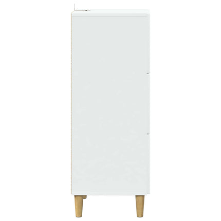 Lådans skåp Vit 33 x 34,5 x 90 cm Konstruerat trä