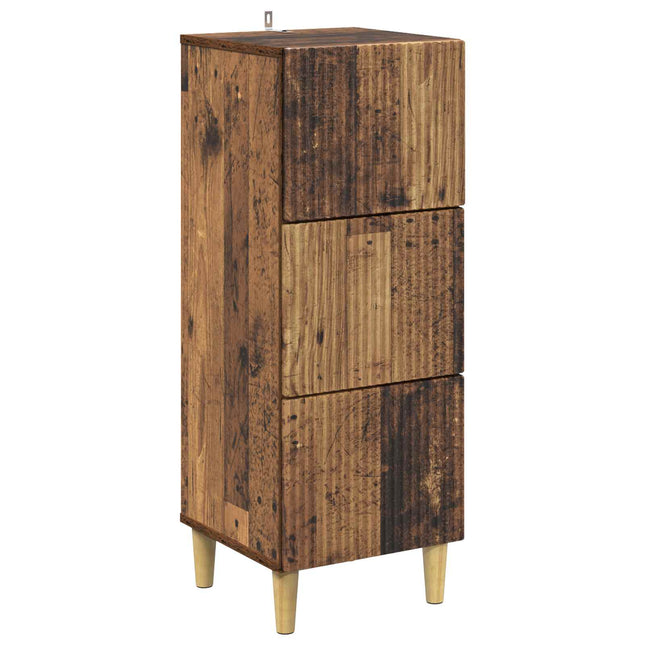Lådans skåp Gammalt trä 33 x 34,5 x 90 cm Konstruerat trä