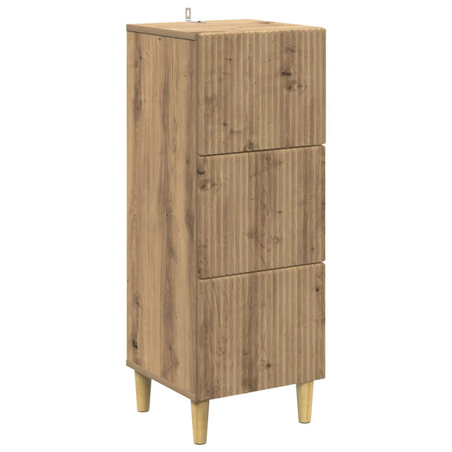 Lådans skåp 33 x 34,5 x 90 cm Konstruerat trä Artisan-ek