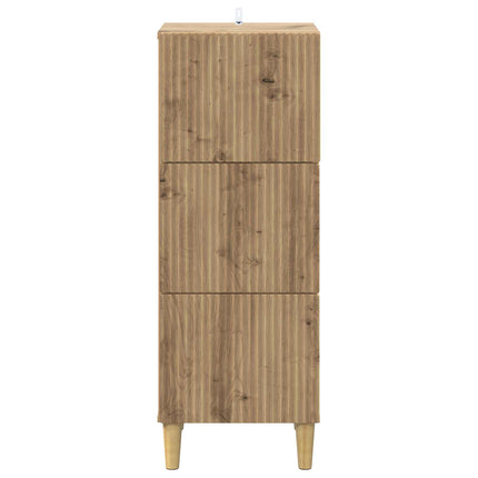 Lådans skåp Artisan-ek 33 x 34,5 x 90 cm Konstruerat trä