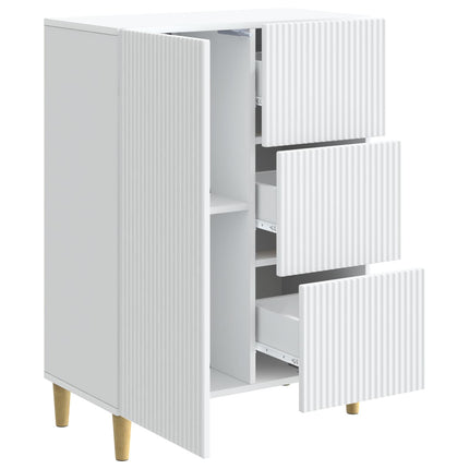 Sideboard Vit 66 x 34,5 x 90 cm Konstruerat trä