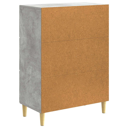 Sideboard med låda Betonggrå 66 x 34,5 x 90 cm Konstruerat trä
