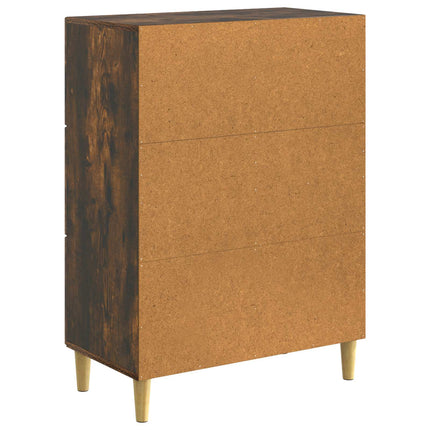Sideboard med låda Rökt ek 66 x 34,5 x 90 cm Konstruerat trä