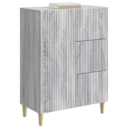 Sideboard Grå sonoma-ek 66 x 34,5 x 90 cm Konstruerat trä