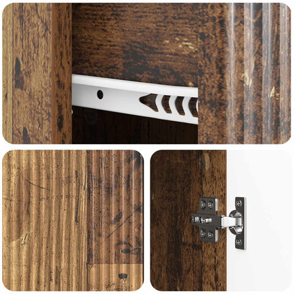 Sideboard Gammalt trä 66 x 34,5 x 90 cm Konstruerat trä