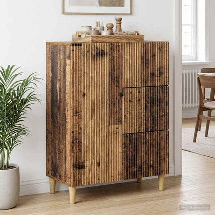 Sideboard Gammalt trä 66 x 34,5 x 90 cm Konstruerat trä