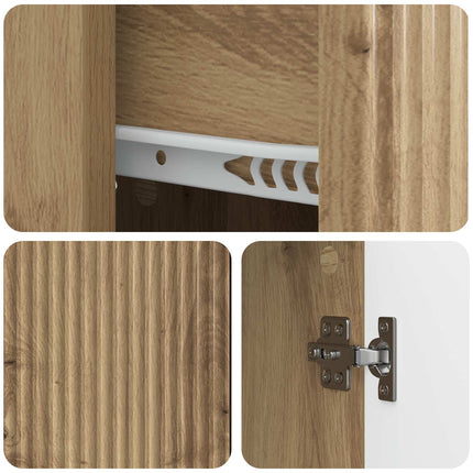 Sideboard Artisan-ek 66 x 34,5 x 90 cm Konstruerat trä