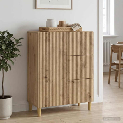 Sideboard Artisan-ek 66 x 34,5 x 90 cm Konstruerat trä