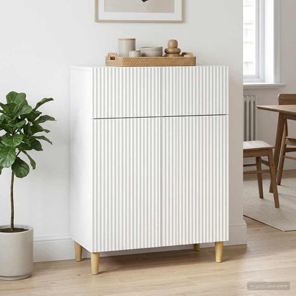 Sideboard Vit 66 x 34,5 x 90 cm Konstruerat trä