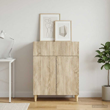 Sideboard med låda Sonoma-ek 66 x 34,5 x 90 cm Konstruerat trä