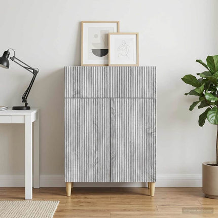 Sideboard Grå sonoma-ek 66 x 34,5 x 90 cm Konstruerat trä