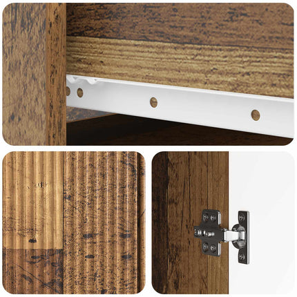 Sideboard Gammalt trä 66 x 34,5 x 90 cm Konstruerat trä