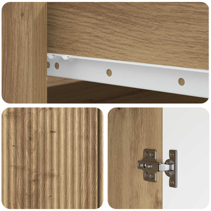 Sideboard Artisan-ek 66 x 34,5 x 90 cm Konstruerat trä