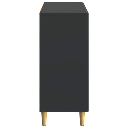 Sideboard Svart 89 x 34,5 x 80 cm Konstruerat trä