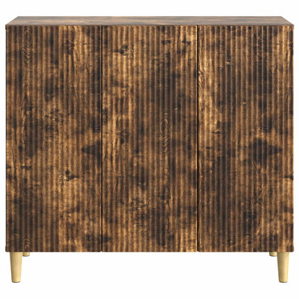Sideboard Rökt ek 89 x 34,5 x 80 cm Konstruerat trä