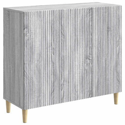 Sideboard Grå sonoma-ek 89 x 34,5 x 80 cm Konstruerat trä