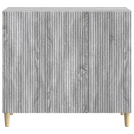 Sideboard Grå sonoma-ek 89 x 34,5 x 80 cm Konstruerat trä