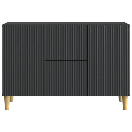 Sideboard med låda Svart 89 x 34,5 x 60 cm Konstruerat trä