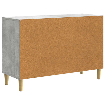 Sideboard med låda Betonggrå 89 x 34,5 x 60 cm Konstruerat trä