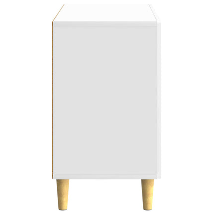 Sideboard Vit högglans 89 x 34,5 x 60 cm Konstruerat trä