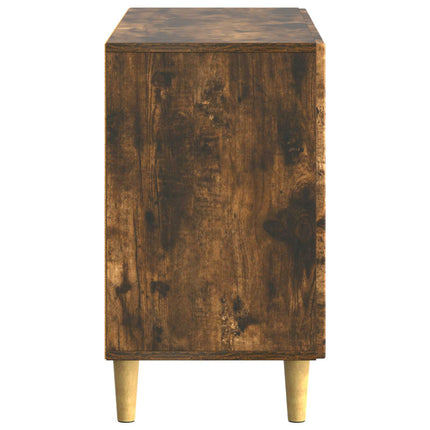 Sideboard med låda Rökt ek 89 x 34,5 x 60 cm Konstruerat trä