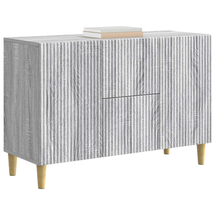 Sideboard Grå sonoma-ek 89 x 34,5 x 60 cm Konstruerat trä