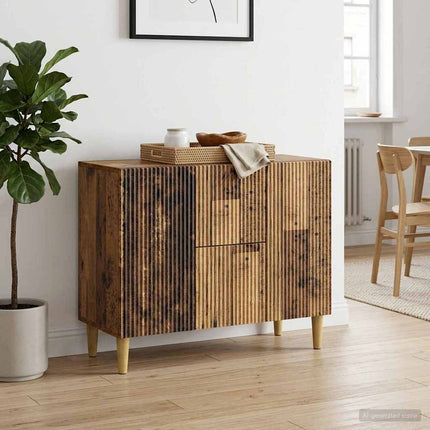 Sideboard Gammalt trä 89 x 34,5 x 60 cm Konstruerat trä