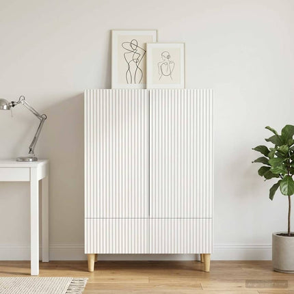 Sideboard Vit 66 x 34,5 x 95 cm Konstruerat trä