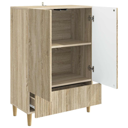 Sideboard med låda Sonoma-ek 66 x 34,5 x 95 cm Konstruerat trä