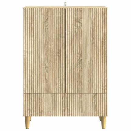 Sideboard med låda Sonoma-ek 66 x 34,5 x 95 cm Konstruerat trä