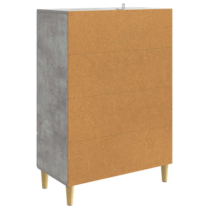 Sideboard med låda Betonggrå 66 x 34,5 x 95 cm Konstruerat trä