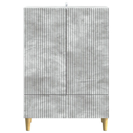 Sideboard med låda Betonggrå 66 x 34,5 x 95 cm Konstruerat trä