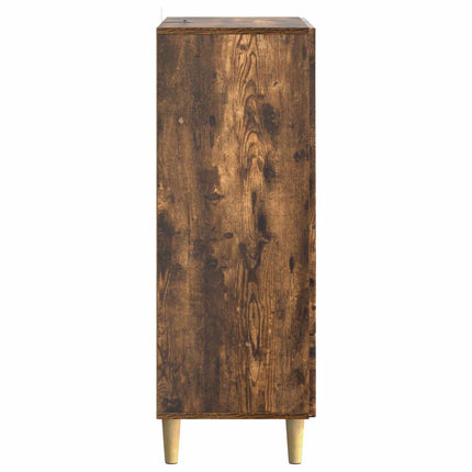 Sideboard med låda Rökt ek 66 x 34,5 x 95 cm Konstruerat trä