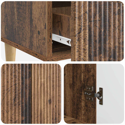 Sideboard Gammalt trä 66 x 34,5 x 95 cm Konstruerat trä