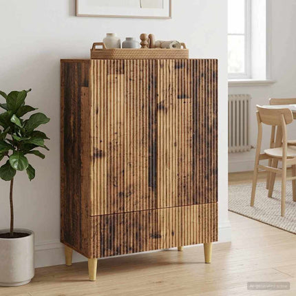 Sideboard Gammalt trä 66 x 34,5 x 95 cm Konstruerat trä