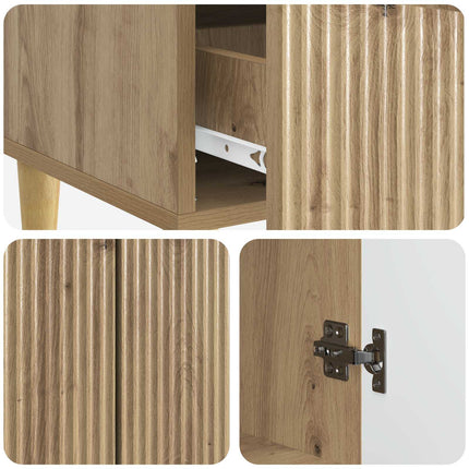 Sideboard Artisan-ek 66 x 34,5 x 95 cm Konstruerat trä
