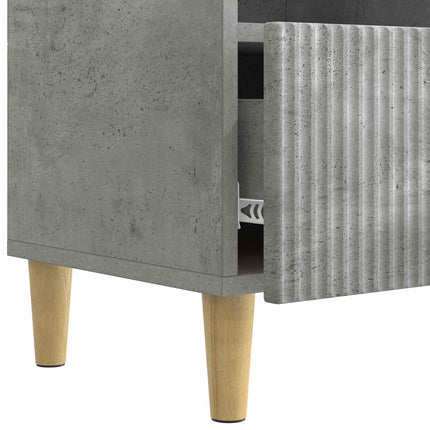 TV-skåp med låda Betonggrå 102 x 34,5 x 50 cm Konstruerat trä