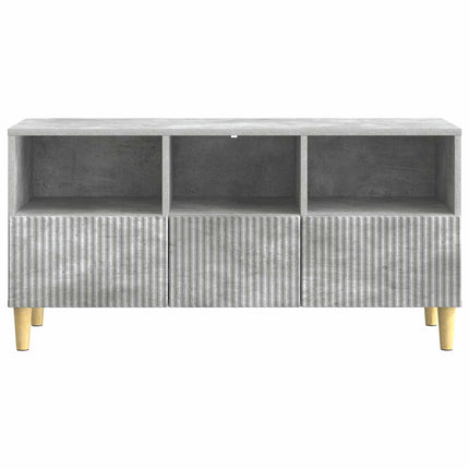 TV-skåp med låda Betonggrå 102 x 34,5 x 50 cm Konstruerat trä
