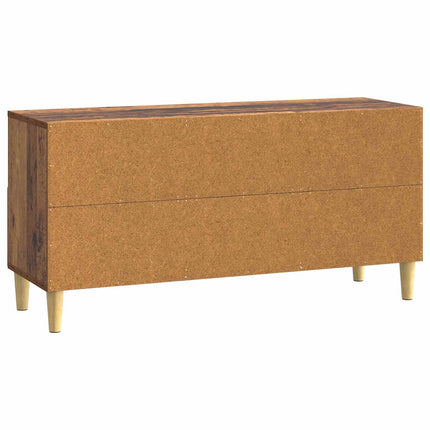 TV-skåp med låda Gammalt trä 102 x 34,5 x 50 cm Konstruerat trä