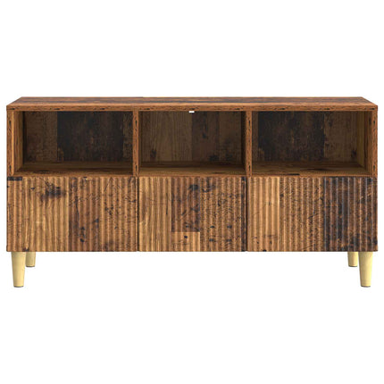 TV-skåp med låda Gammalt trä 102 x 34,5 x 50 cm Konstruerat trä