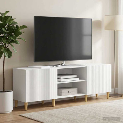 TV-skåp Vit högglans 150 x 31 x 50 cm Konstruerat trä
